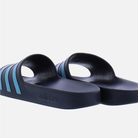Adidas Adilette Slide Sandals- Legend Ink Bright Cyan main image 4